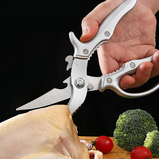 Découpez Poulet, Viande, Poisson & Légumes en 30 Secondes Sans Effort — Ciseaux de Cuisine Multifonctionnel Premium+🎁 Mandoline OFFERTE