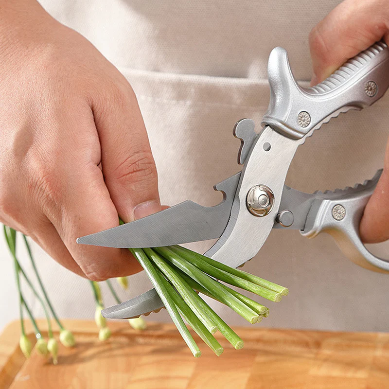 Découpez Poulet, Viande, Poisson & Légumes en 30 Secondes Sans Effort — Ciseaux de Cuisine Multifonctionnel Premium+🎁 Mandoline OFFERTE