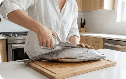 Découpez Poulet, Viande, Poisson & Légumes en 30 Secondes Sans Effort — Ciseaux de Cuisine Multifonctionnel Premium+🎁 Mandoline OFFERTE